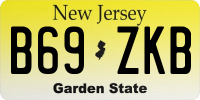 NJ license plate B69ZKB