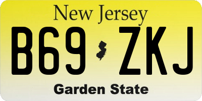 NJ license plate B69ZKJ