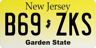 NJ license plate B69ZKS