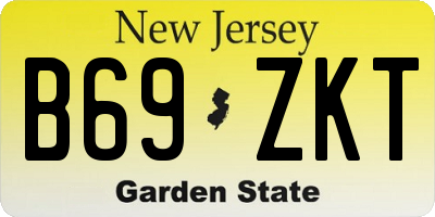 NJ license plate B69ZKT