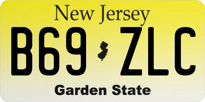 NJ license plate B69ZLC
