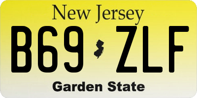 NJ license plate B69ZLF