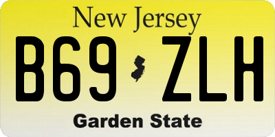 NJ license plate B69ZLH
