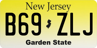 NJ license plate B69ZLJ