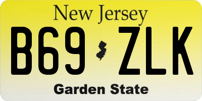 NJ license plate B69ZLK