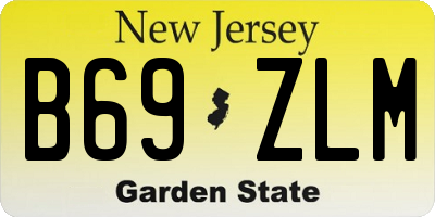 NJ license plate B69ZLM