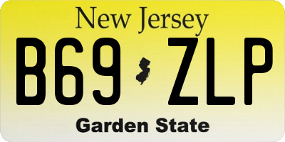 NJ license plate B69ZLP