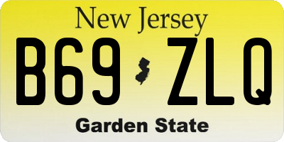 NJ license plate B69ZLQ