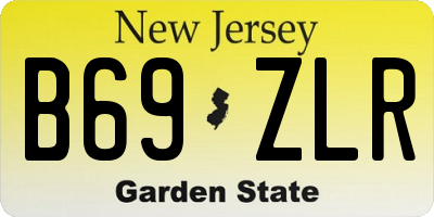 NJ license plate B69ZLR