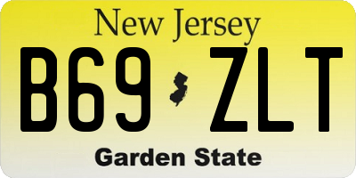 NJ license plate B69ZLT