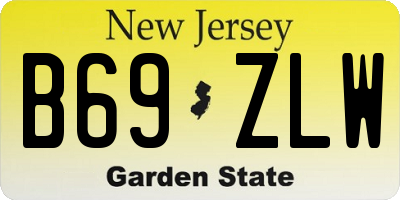NJ license plate B69ZLW