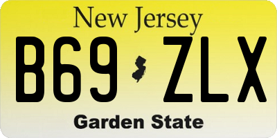 NJ license plate B69ZLX