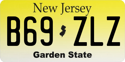 NJ license plate B69ZLZ