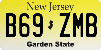 NJ license plate B69ZMB