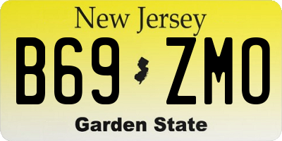 NJ license plate B69ZMO