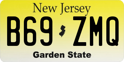 NJ license plate B69ZMQ