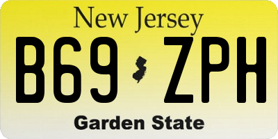 NJ license plate B69ZPH