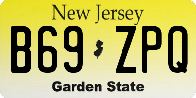 NJ license plate B69ZPQ