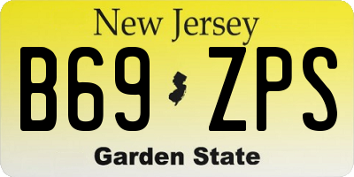 NJ license plate B69ZPS