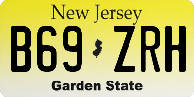 NJ license plate B69ZRH