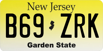 NJ license plate B69ZRK