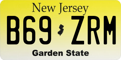 NJ license plate B69ZRM