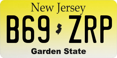 NJ license plate B69ZRP
