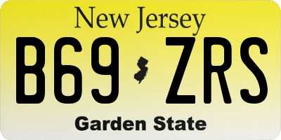 NJ license plate B69ZRS