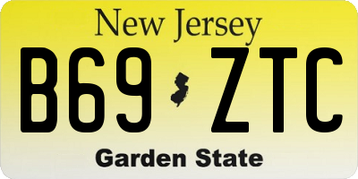 NJ license plate B69ZTC
