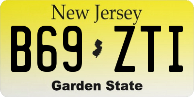 NJ license plate B69ZTI