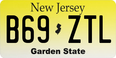 NJ license plate B69ZTL