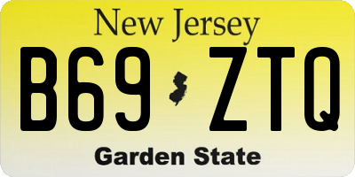 NJ license plate B69ZTQ
