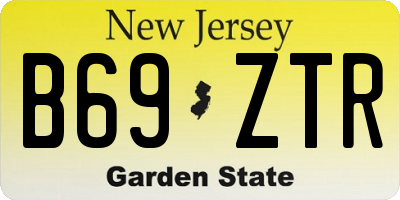 NJ license plate B69ZTR