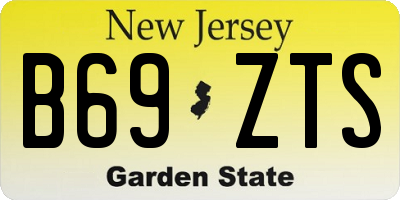 NJ license plate B69ZTS
