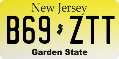 NJ license plate B69ZTT