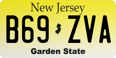 NJ license plate B69ZVA
