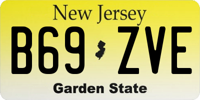 NJ license plate B69ZVE