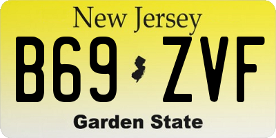 NJ license plate B69ZVF
