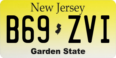 NJ license plate B69ZVI