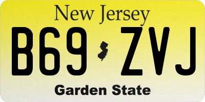 NJ license plate B69ZVJ