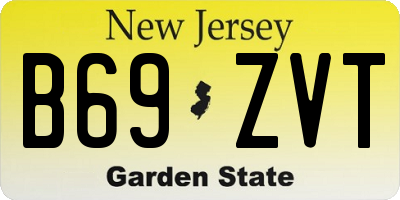 NJ license plate B69ZVT