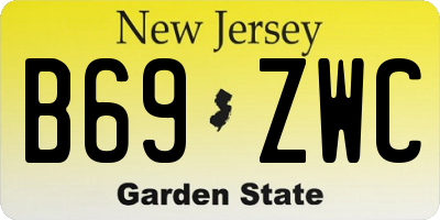NJ license plate B69ZWC