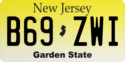 NJ license plate B69ZWI