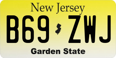 NJ license plate B69ZWJ