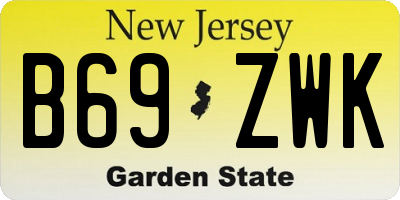 NJ license plate B69ZWK