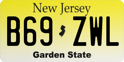 NJ license plate B69ZWL