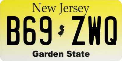 NJ license plate B69ZWQ