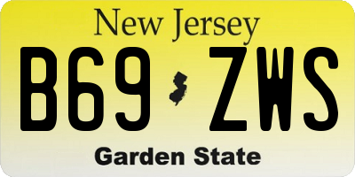 NJ license plate B69ZWS