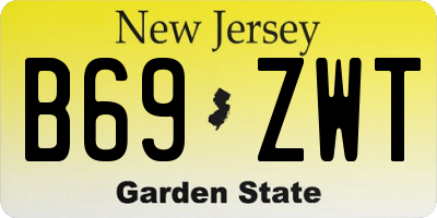 NJ license plate B69ZWT