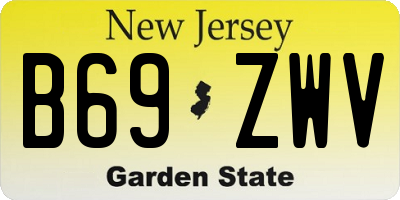 NJ license plate B69ZWV
